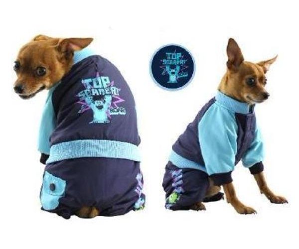 WD1041 Комбинезон демисезонный Monsters (синий) для собак