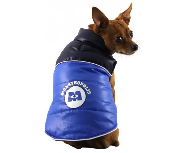 Triol WD1039 Попона зимняя Monsters, синяя для собак