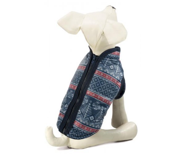 Triol Попона утепленная с молнией на спине "Елочка" для собак