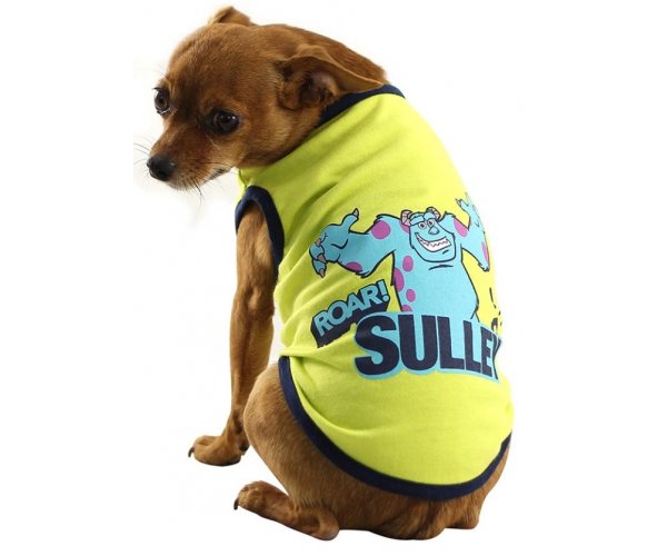 WD1044 Футболка "Monsters", желтая для собак