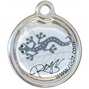 Адресник RogZ ID Tag Metal Silver Gecko для собак