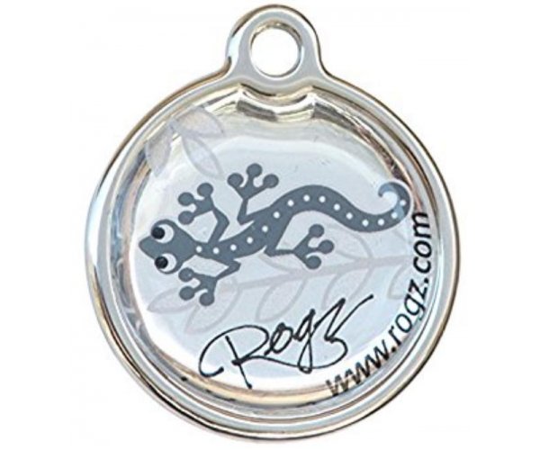 Адресник RogZ ID Tag Metal Silver Gecko для собак