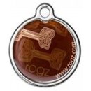 Адресник RogZ ID Tag Metal Mocha Bone для собак