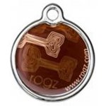 Адресник RogZ ID Tag Metal Mocha Bone