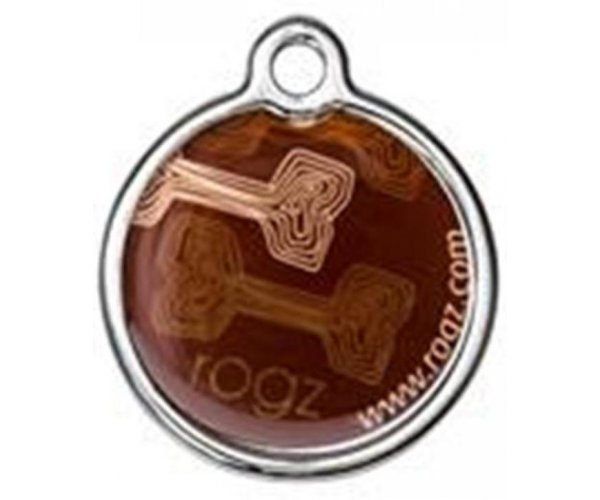 Адресник RogZ ID Tag Metal Mocha Bone для собак