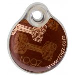 Адресник пластиковый RogZ ID Tag Small Mocha Bone