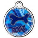 Адресник RogZ ID Tag Large Metal Navy Zen для собак