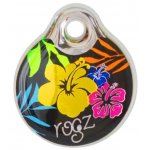 Адресник пластиковый RogZ ID Tag Dayglo Floral