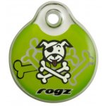 Адресник пластиковый RogZ ID Tag Lime Bone
