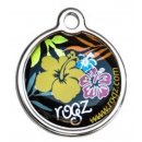 Адресник RogZ ID Tag Large Metal Dyaglo Floral для собак