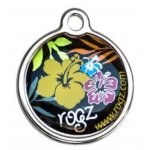 Адресник RogZ ID Tag Large Metal Dyaglo Floral
