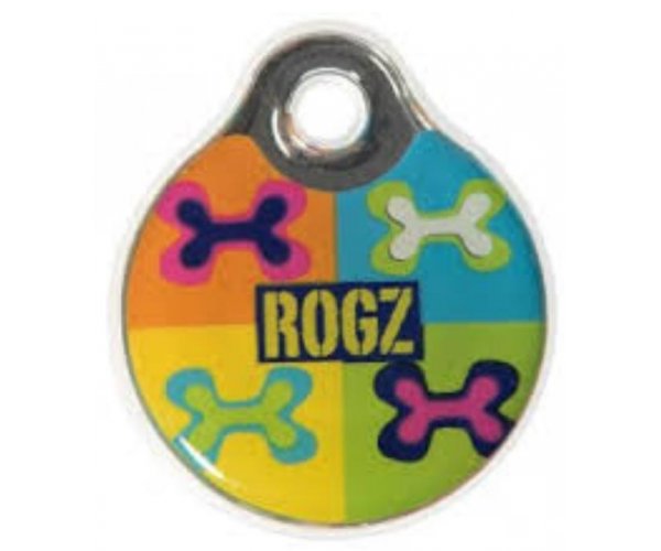 Адресник Rogz ID Tag Metal Pop Art Navy для собак