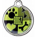 Адресник RogZ ID Tag Large Metal Lime Juice  для собак