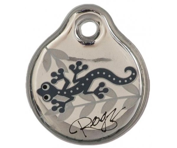 Адресник пластиковый RogZ ID Tag Silver Gecko для собак