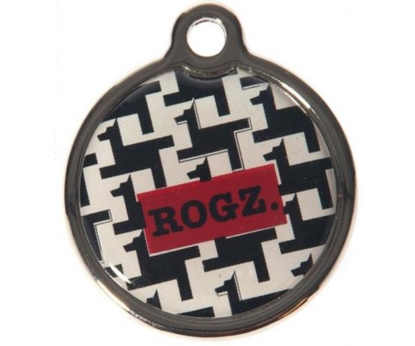 Адресник RogZ ID Tag Metal Hound Dog Black  для собак