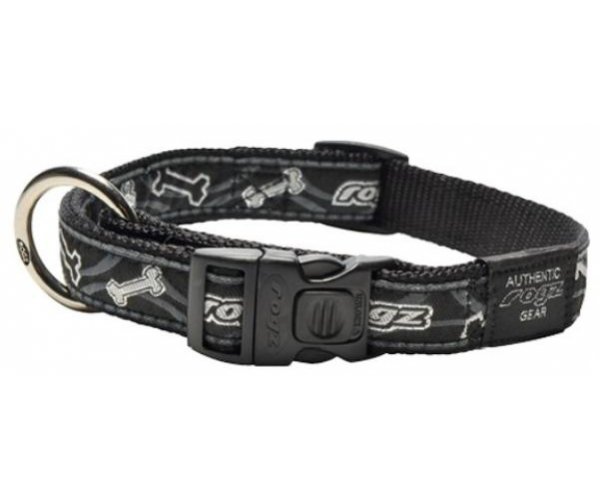 Ошейник Rogz "Fancy Dress" (Black Bone) для собак