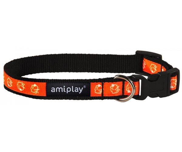 Ошейник регулируемый Amiplay NX S-M (Оранжевый) для собак