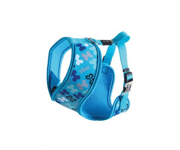 Rogz Шлейка-манишка "Lapz Trendy Wrapz" (Blue Bones) для собак