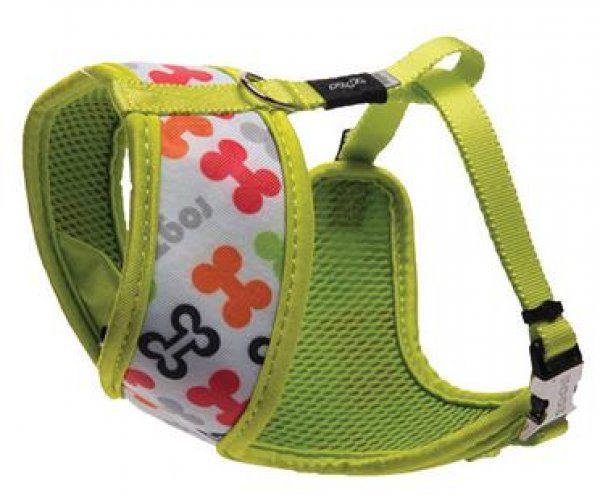 Rogz Шлейка-манишка "Lapz Trendy Wrapz" (Multi Bones) для собак