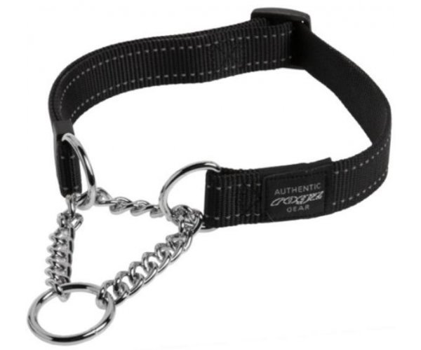 Ошейник-полуудавка Rogz "Utility" (черный) XL для собак