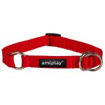 Ошейник-полуудавка AmiPlay Reflective L (Красный)
