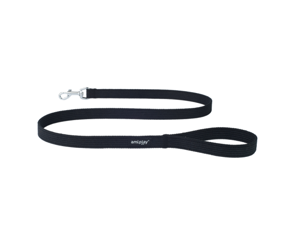 Поводок Ami Play Cotton (Черный) для собак