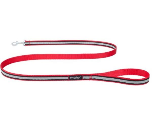 Поводок Ami Play Shine (Красный) для собак