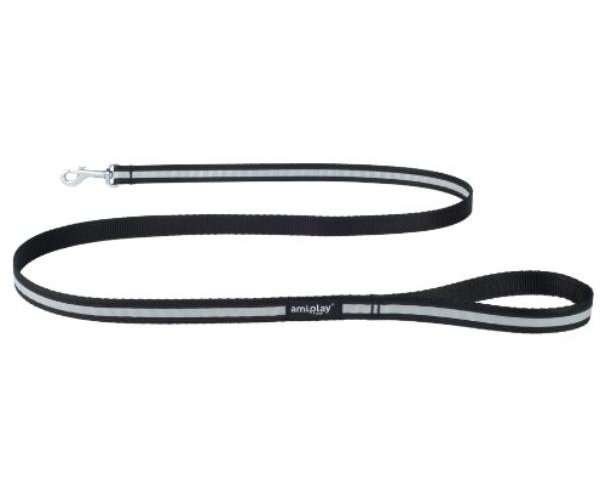 Поводок Ami Play Shine (Черный) для собак