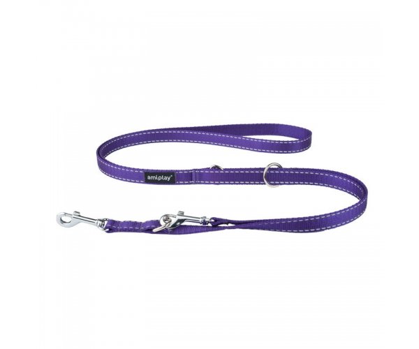 Поводок AmiPlay Reflective (Фиолетовый) для собак