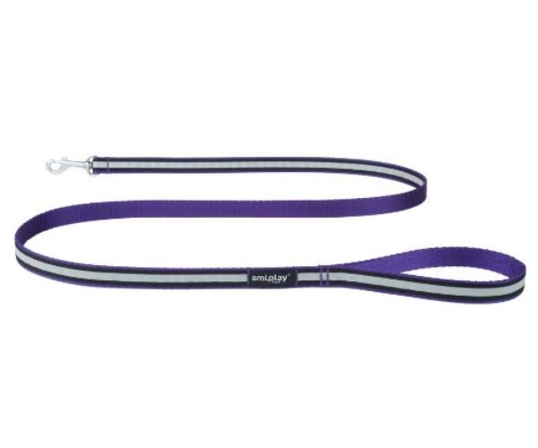 Поводок Ami Play Shine (Фиолетовый) для собак