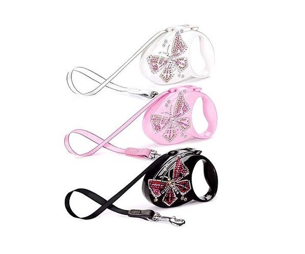 Поводок-рулетка Flexi Glam Compact M Бабочка для собак