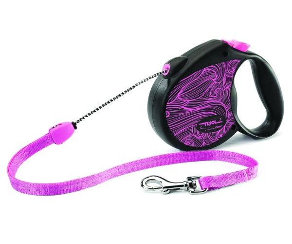 Поводок-рулетка Triol by Flexi Colour Pink трос 5 м (S) для собак
