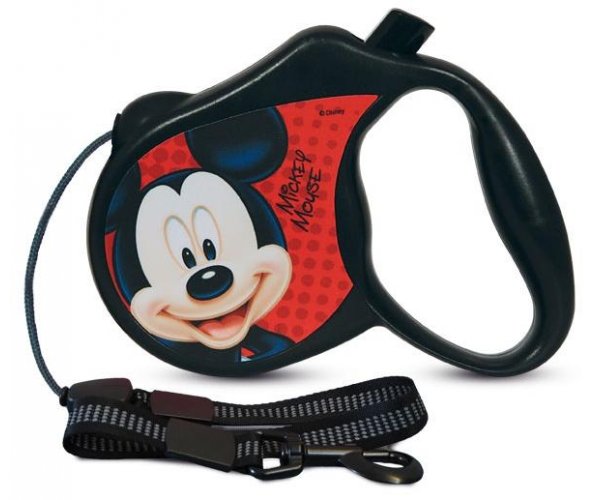 WD1001 Поводок-рулетка Triol "Mickey" трос 3 м (S)  для собак