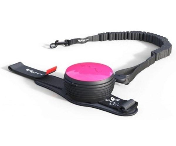 Поводок-рулетка "Lishinu Bungee" (фуксия) для собак