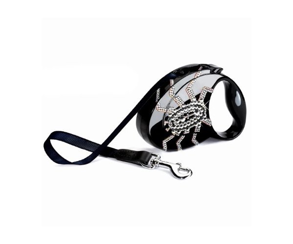 Поводок-рулетка Flexi Glam Compact S Паук для собак