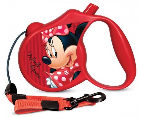 WD1004 Поводок-рулетка Triol "Minnie" трос 5 м (M) для собак