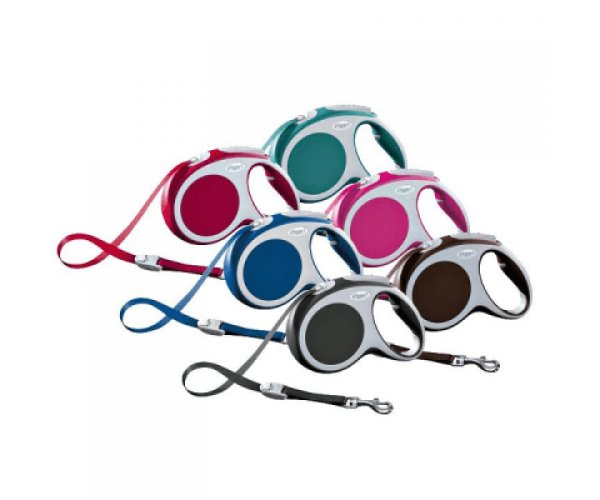 Поводок-рулетка "Flexi" "Vario" (XS) лента 3 м для собак