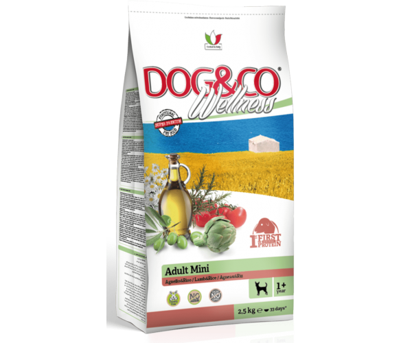 "Dog&Co Wellness" ADULT MINI (Ягненок и рис)