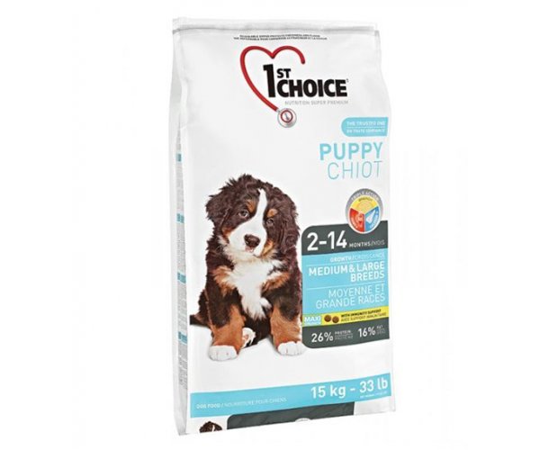 Сухой корм для собак 1ST CHOICE Puppy Medium & Large Breed
