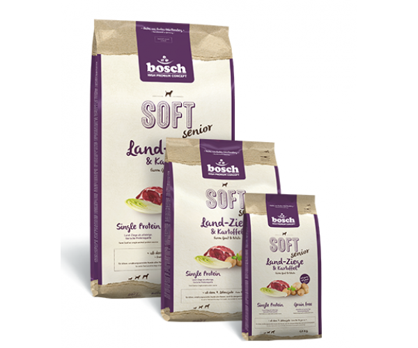 Сухой корм для собак Bosch Soft+ Senior Коза с картофелем