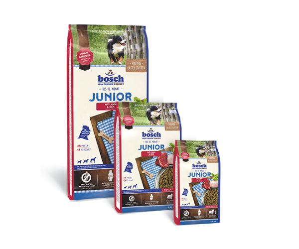 Сухой корм для собак Bosch Junior Lamb and Rice (Ягненок)