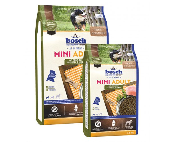 Сухой корм для собак Bosch Adult Mini (Птица, просо)