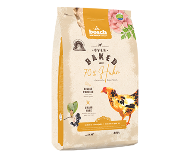Сухой корм для собак Bosch Oven Baked (с Курицей + суперфуды)