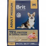 Brit Premium Dog Adult Medium (Курица)