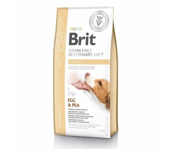 2кг Брит VDD Hepatic Egg & Pea беззерновая диета при печеночной