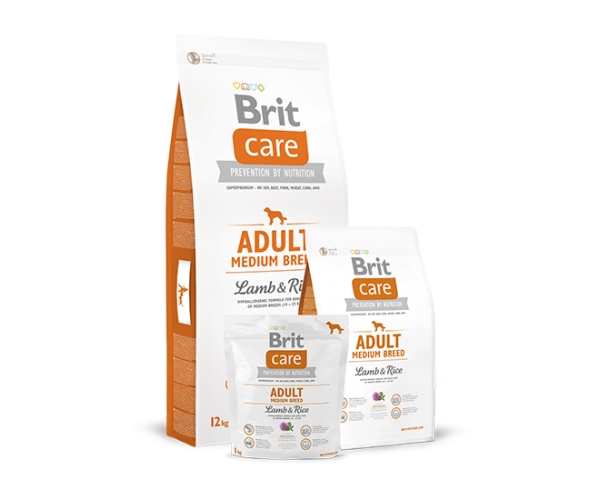 Сухой корм для собак Brit Care Adult Medium Breed Lamb & Rice