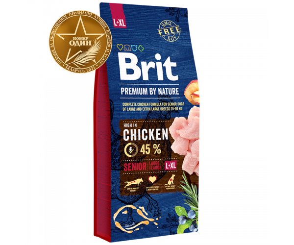 Сухой корм для собак Brit Premium by Nature Senior L-XL