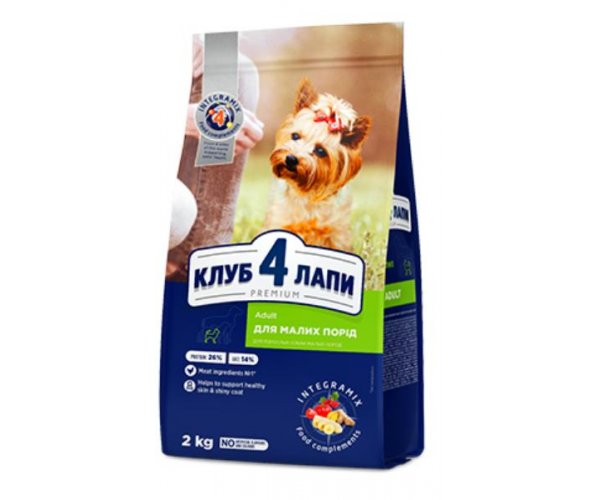 Сухой корм для собак Club 4 Paws Сухой корм для взрослых собак малых пород