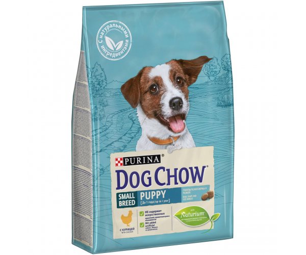 Сухой корм для собак Dog Chow для щенков мелких пород (курица)