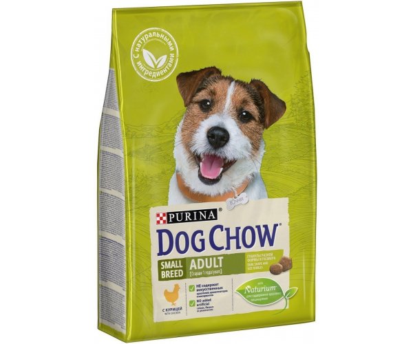 Сухой корм для собак Dog Chow для взрослых собак мелких пород (курица)